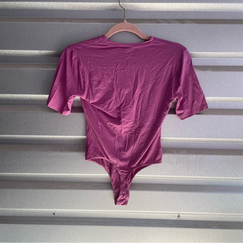 Lapointe NWT LIGHTWEIGHT JERSEY CREWNECK BODYSUIT IN ORCHID - Picture 5 of 6
